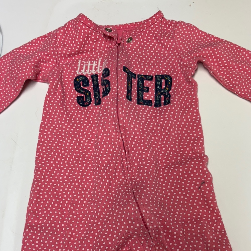 Carter's Pink Polka Dot Onesie